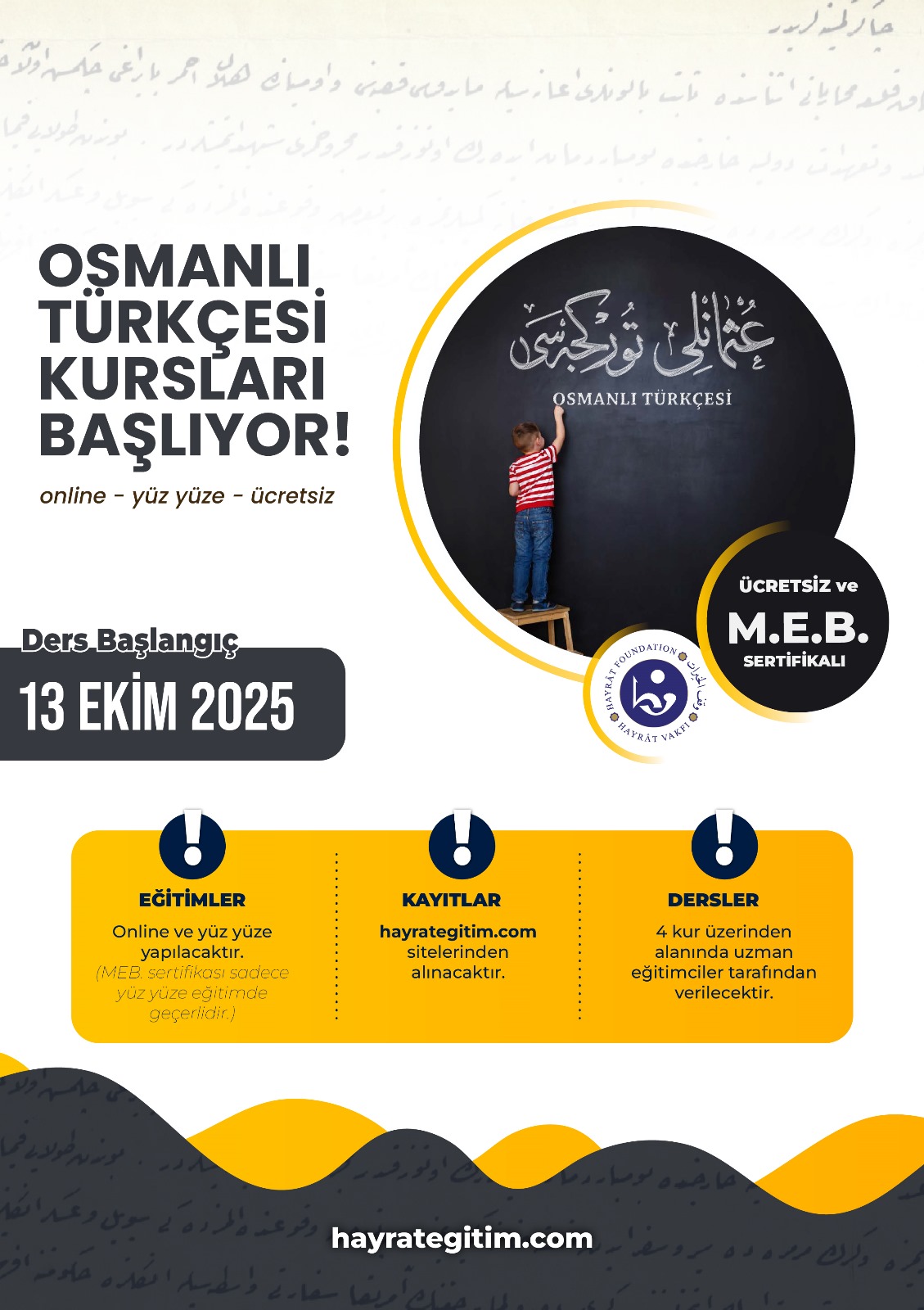 MEB Osmanlı Türkçesi Kursları
